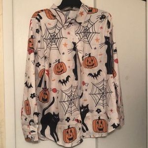 Brand new 2XL Halloween button-down shirt